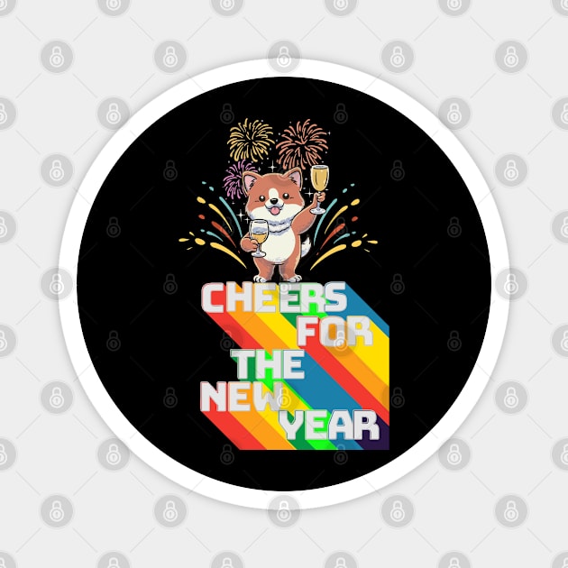 Cheers for the New Year Magnet by Cheeky BB